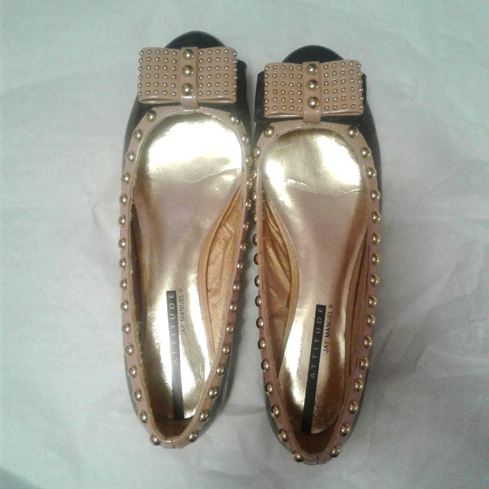 JAY MANUEL FLATS WITH BOW SIZE 8